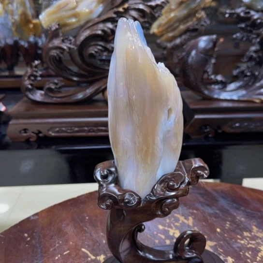 硅化玉摆件未镶嵌