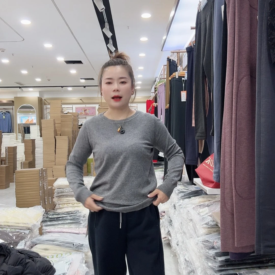 A001灰色毛衫打底福利