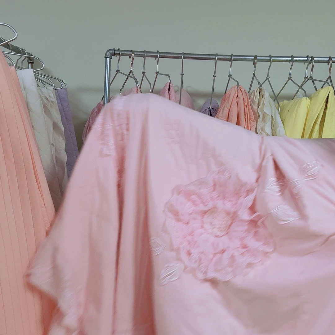 棉塞琳加大四件套120支粉色