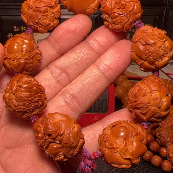 梦***3手串橄榄核御兽群仙