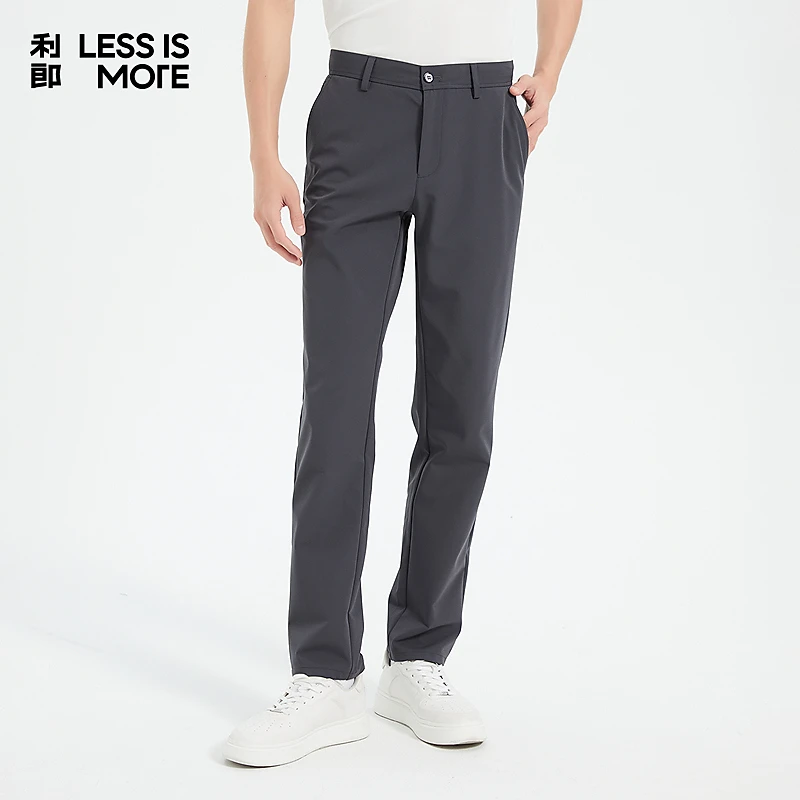 【亲肤舒适】利郎LESSISMORE春季休闲小脚裤合体透气时尚百搭商务男