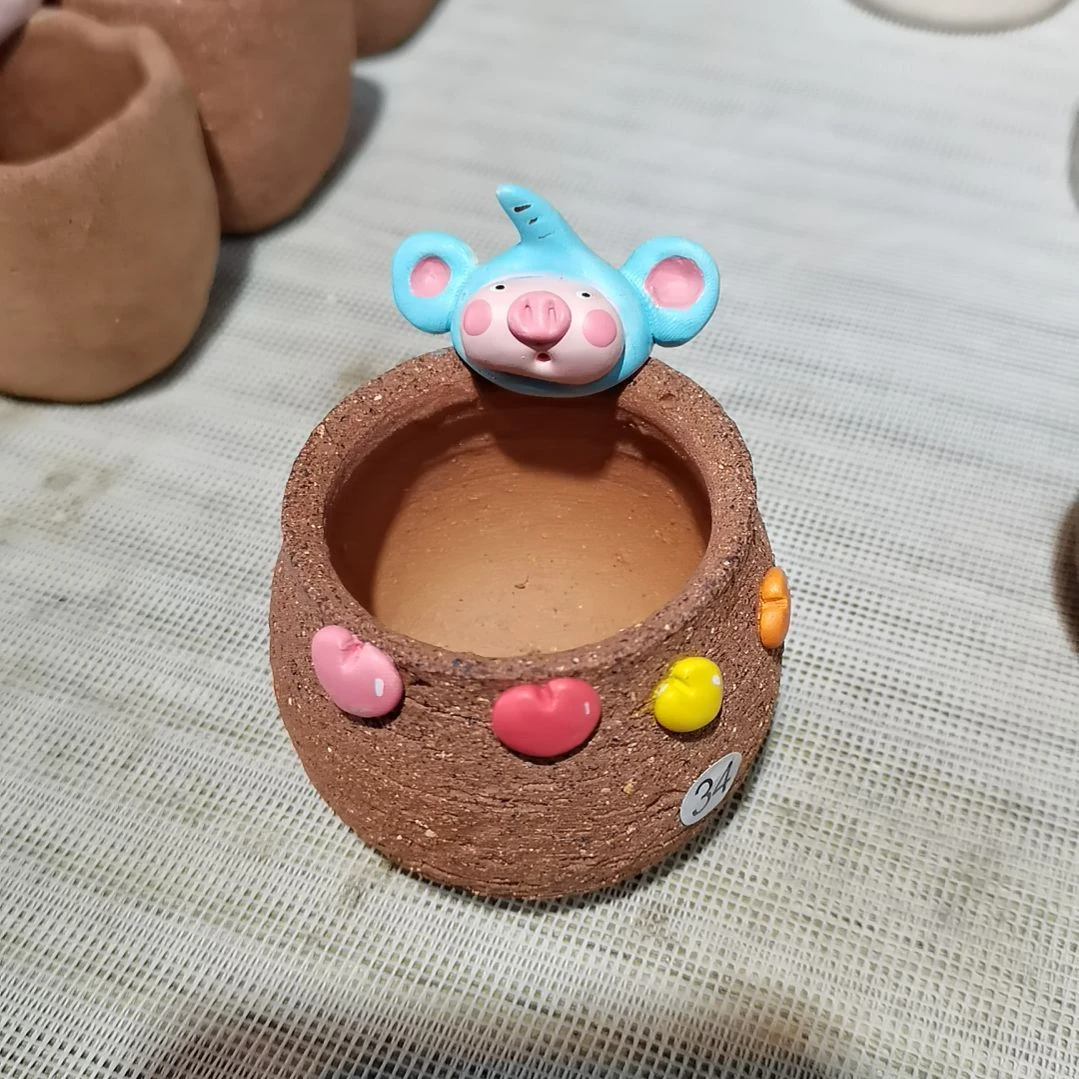 陶早****皮专拍花盆口4.5