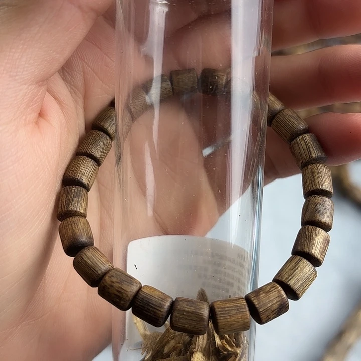 沉香沉香碎屑奇楠沉香桶珠单圈多样性发一