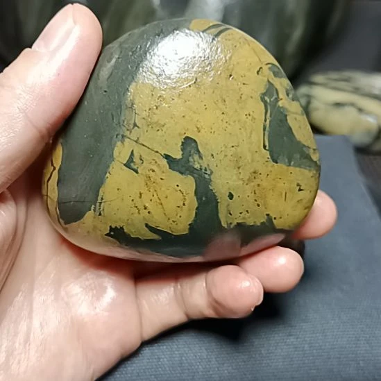 白泥新疆金丝玉原石国画