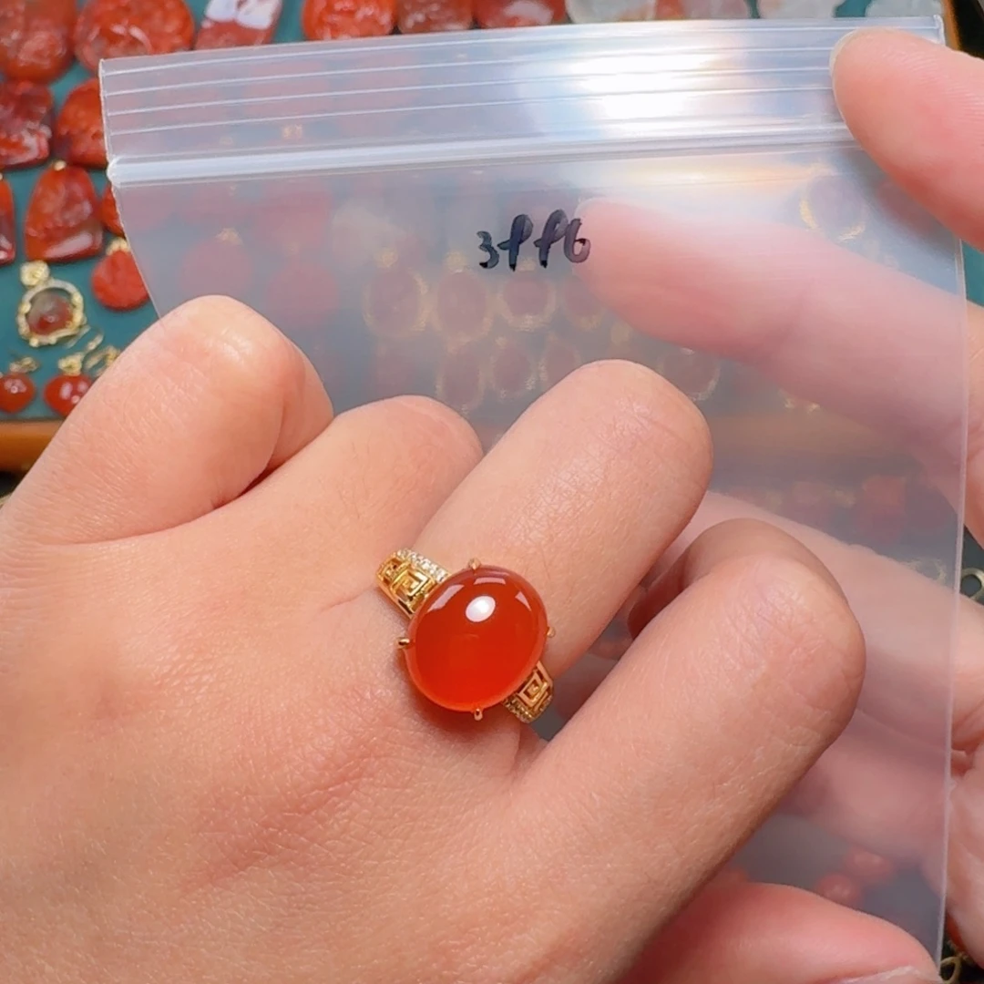 南红玛瑙南红银S925镶嵌