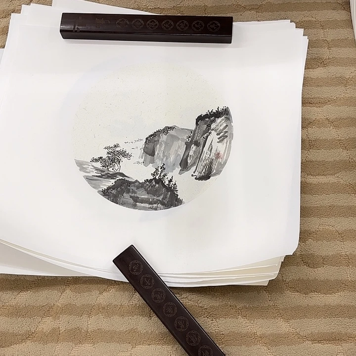 国画花鸟的翅膀和羽毛的