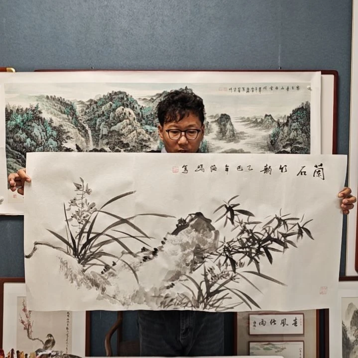 国画贾海瑞老师现场定制