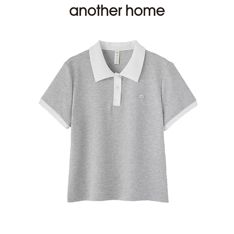 【直播间专属福利】撞色POLO领休闲风设计感短袖T恤
