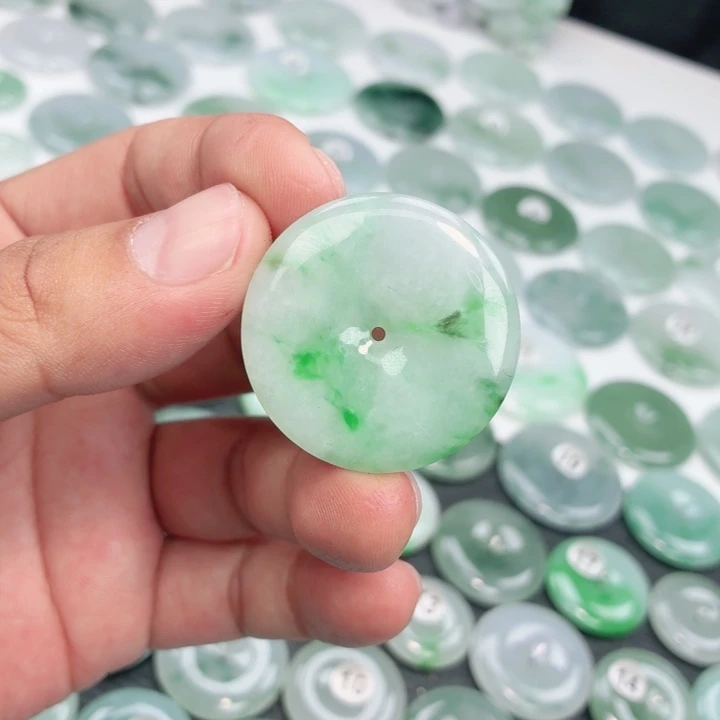 翡翠未镶嵌颈饰缅甸天然A货翡翠34.7-5.9