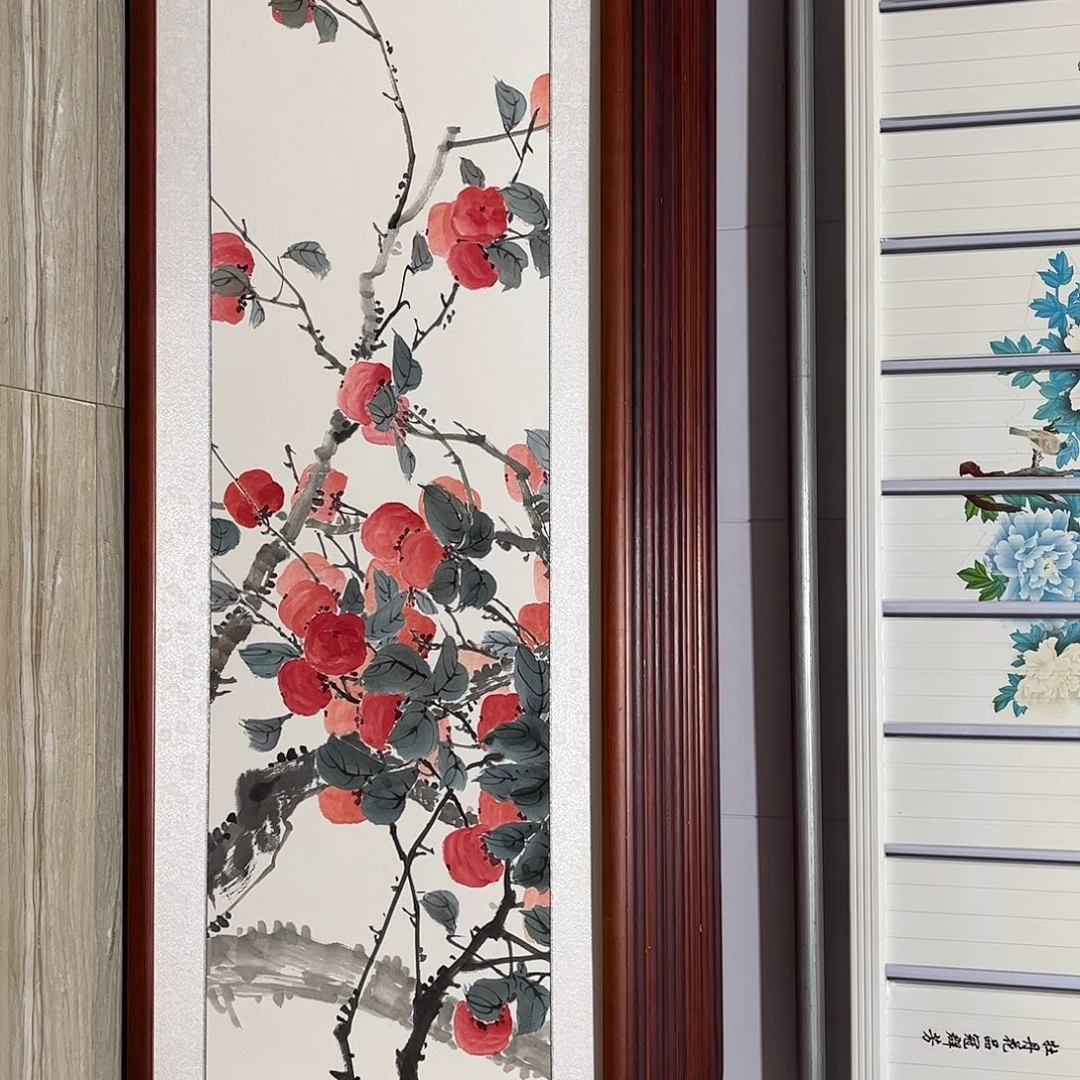 国画书画作品带框163×48