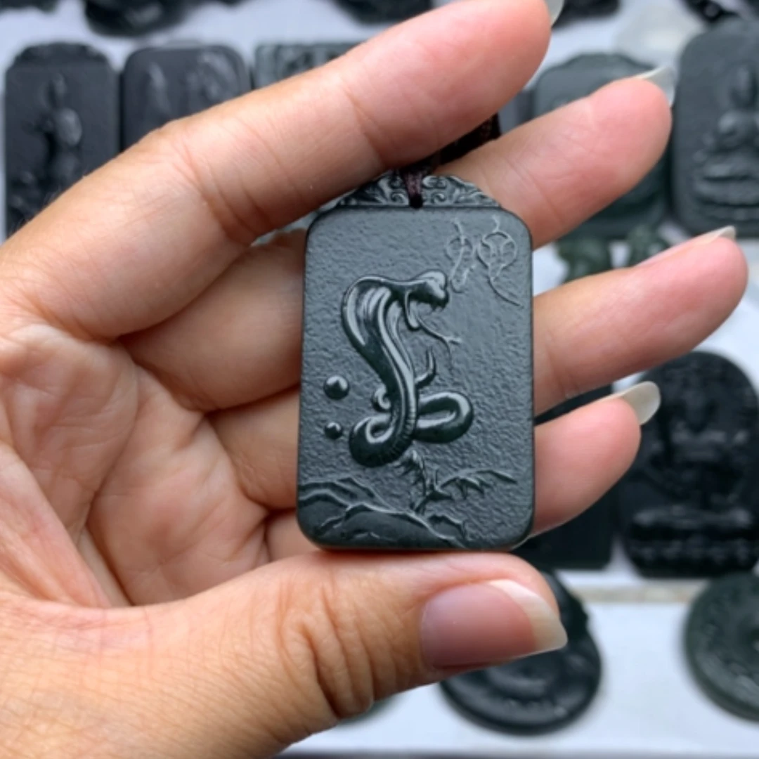 【闪购商品】和田玉未镶嵌颈饰随*双面雕刻