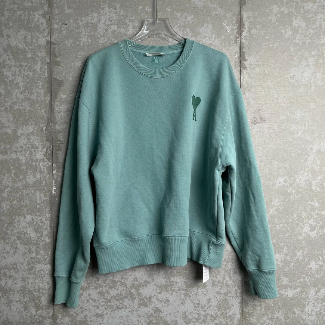 未使用 WE11 DONE XL*1/AMI/小爱心logo刺绣圆领卫衣/15562/JP