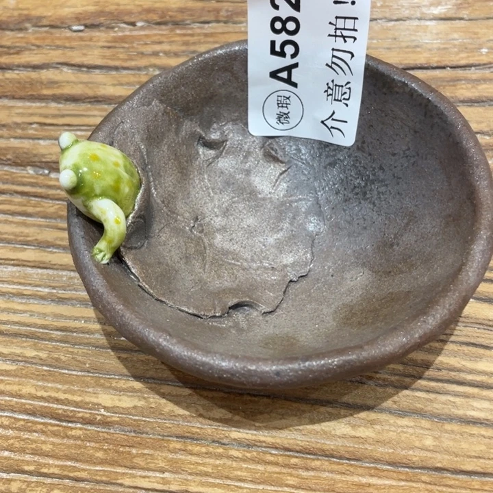 手工制作陶瓷茶具茶杯青蛙