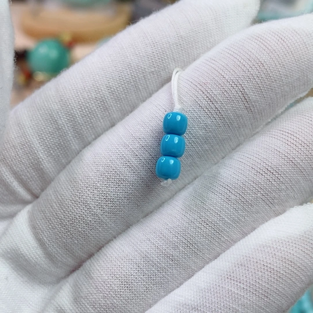 绿松石未镶嵌珠宝奇石4.6mm