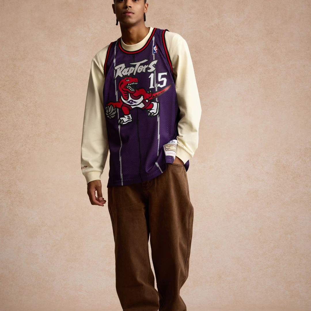 Mitchell&Ness-猛龙紫色客场文斯·卡特男子复古球衣