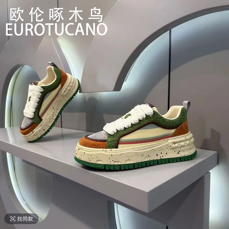 欧伦啄木鸟EUROTUCANO时尚爆款潮鞋休闲百搭男鞋舒适潮流个性板鞋