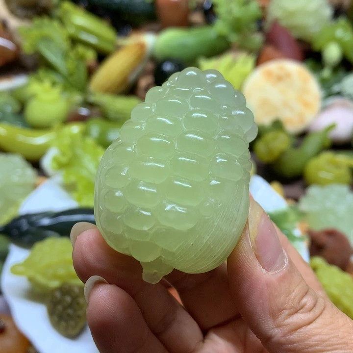 蛇纹石玉未镶嵌手把