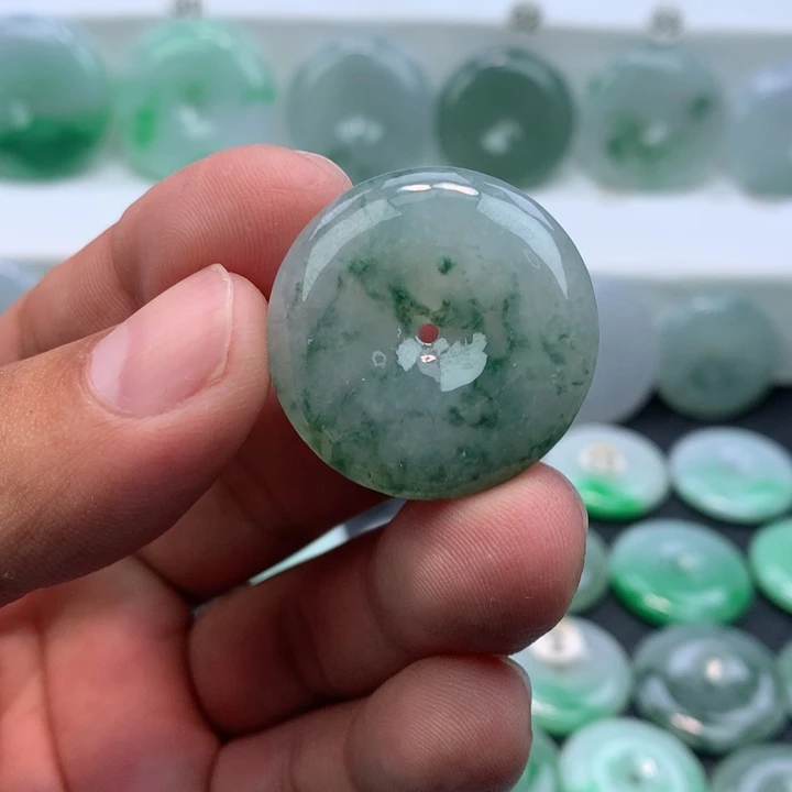 颈饰未镶嵌翡翠缅甸天然A货翡翠29,4-6.2