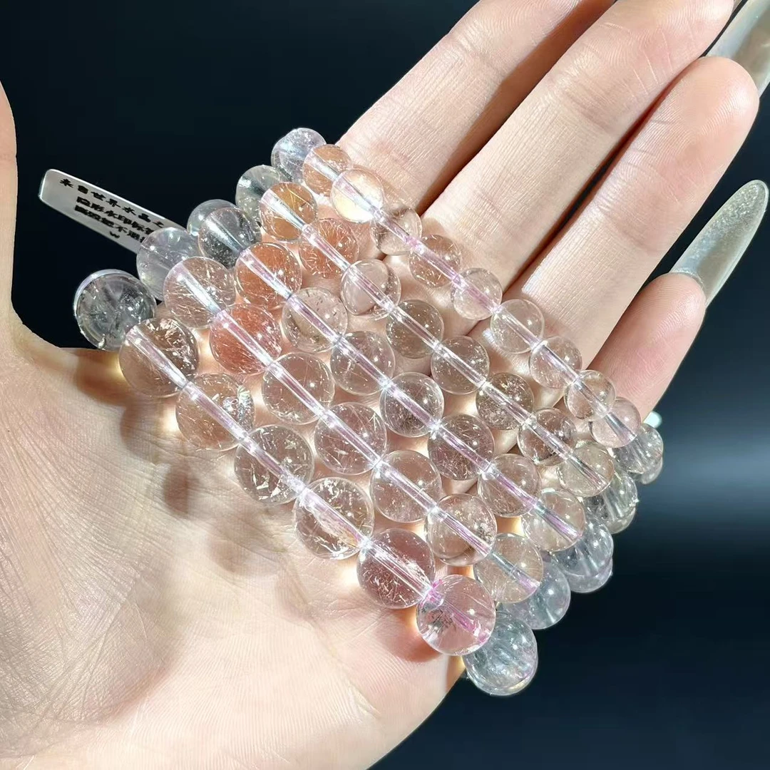 净透闪粉兔毛手链手串单圈R128多样性发一