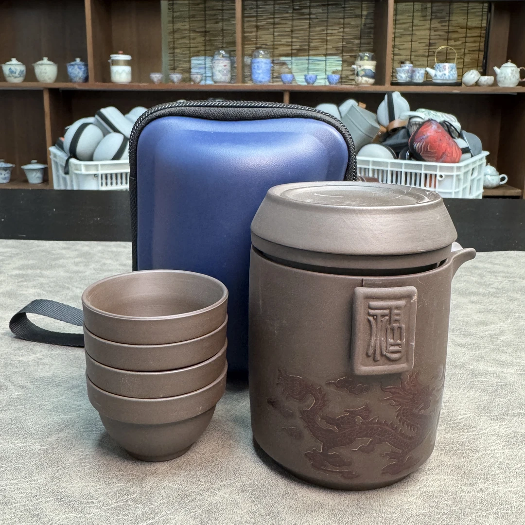 G189紫砂一壶四杯旅行套