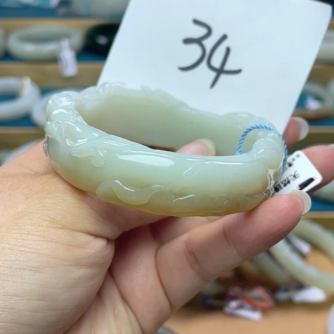 未镶嵌手镯和田玉圈口55