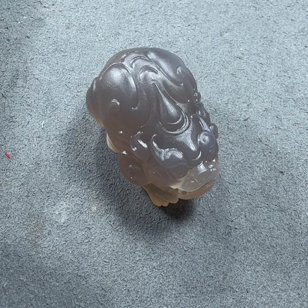 淡***云玛瑙/玉髓未镶嵌挂件