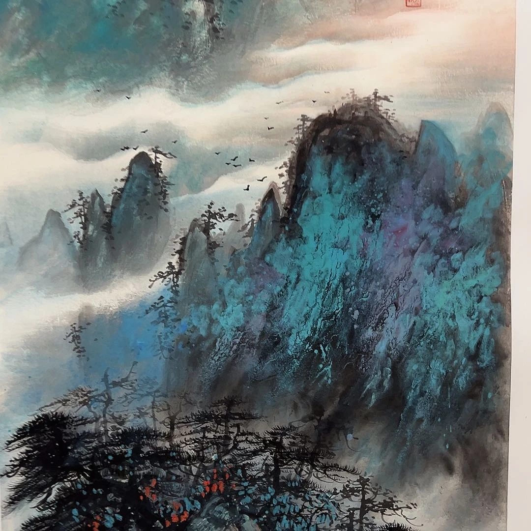 绘画风**周蔡金顺国画作品