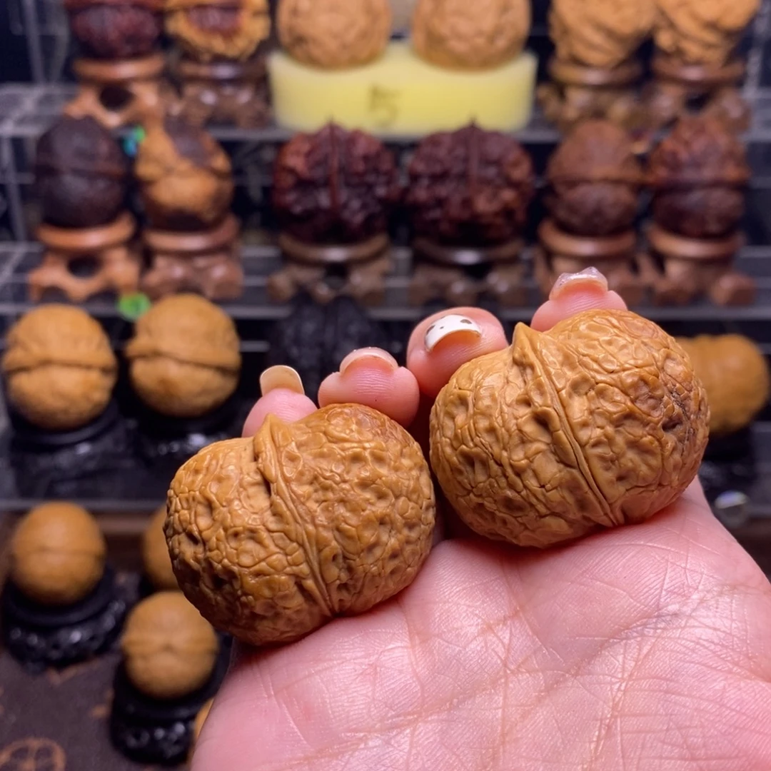 把件文玩核桃Z37小花生元宝36尺