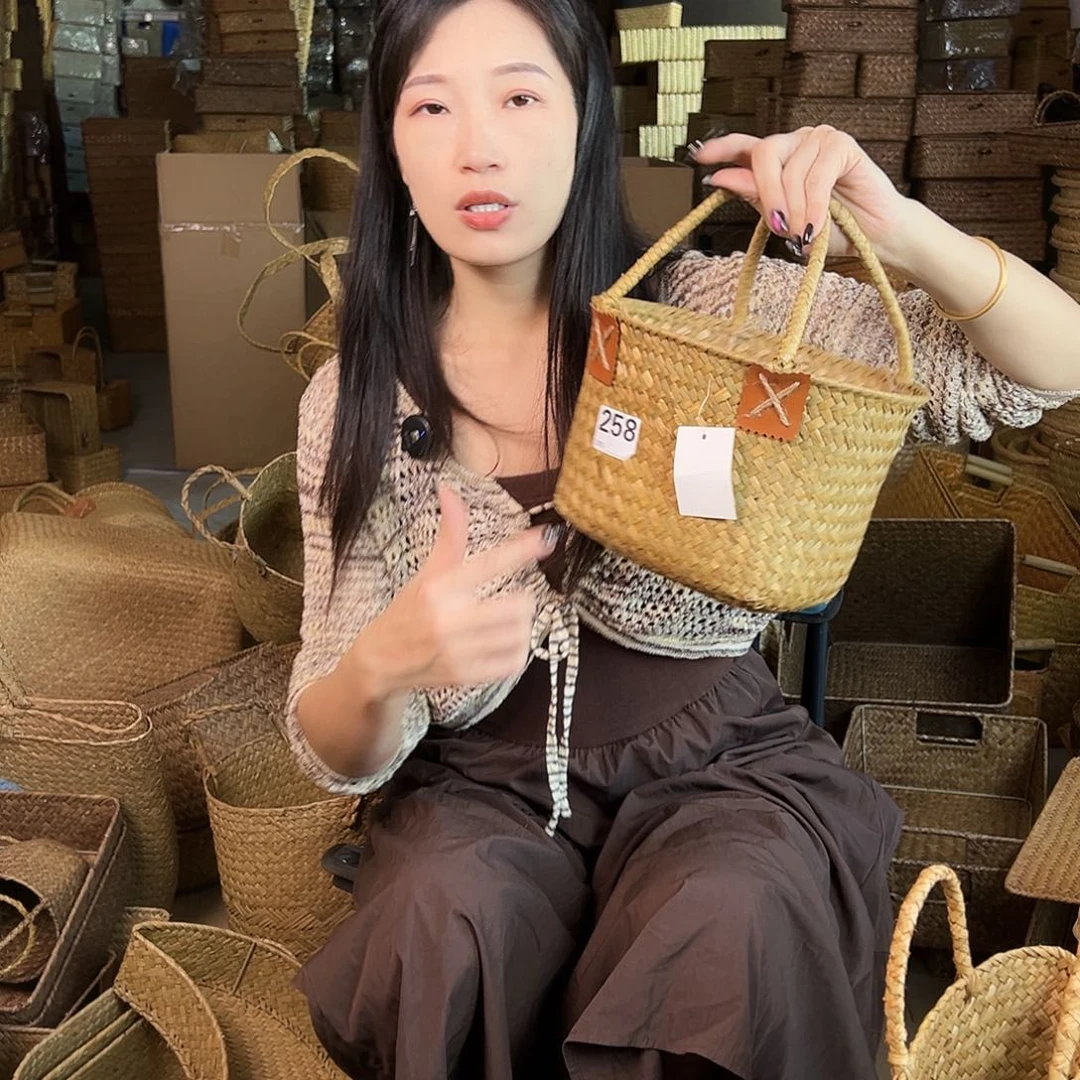 草编草编包/草编收纳盒微瑕疵