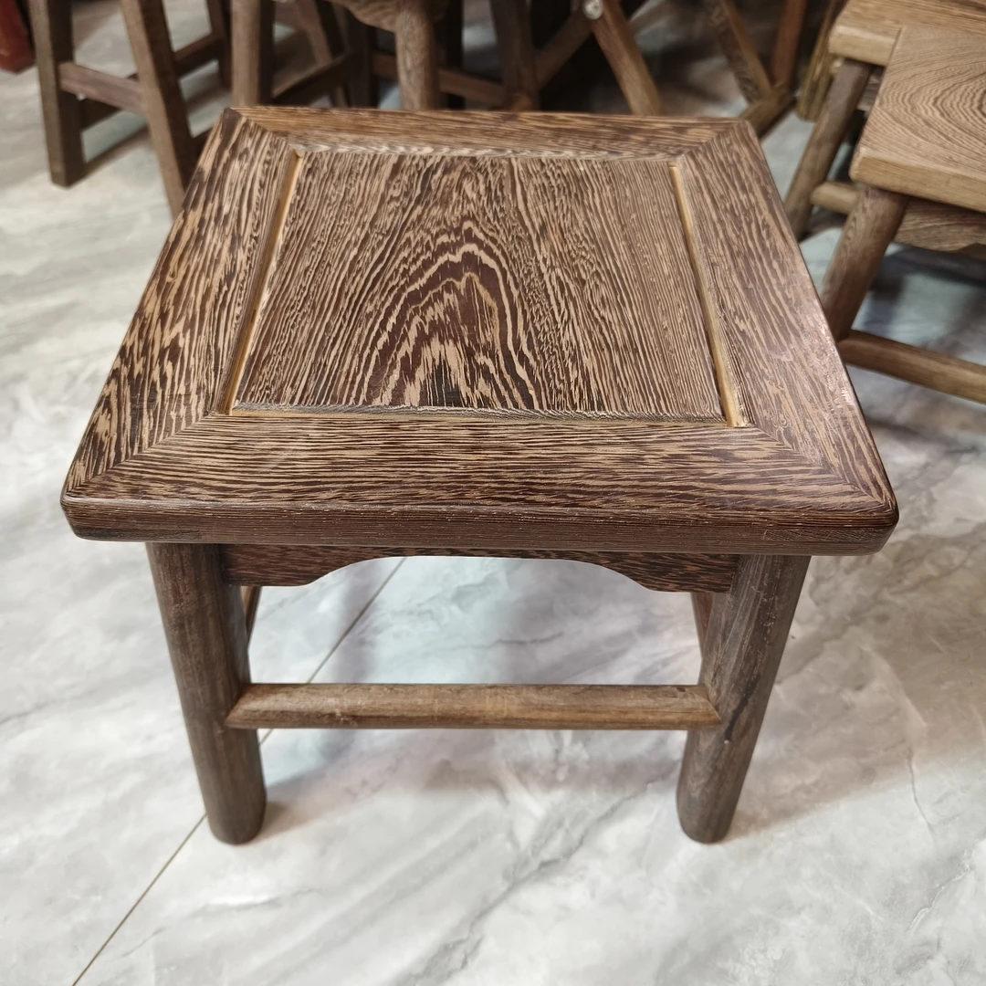 实木小方凳鸡翅木矮凳家用鞋凳中式家具客厅简约板凳