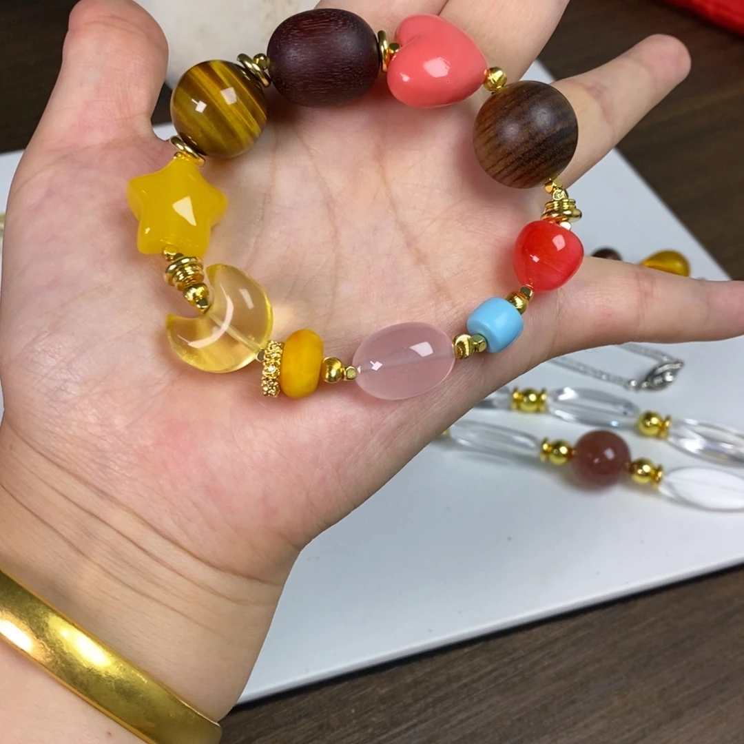 未镶嵌手串水晶手串虎眼石设计款