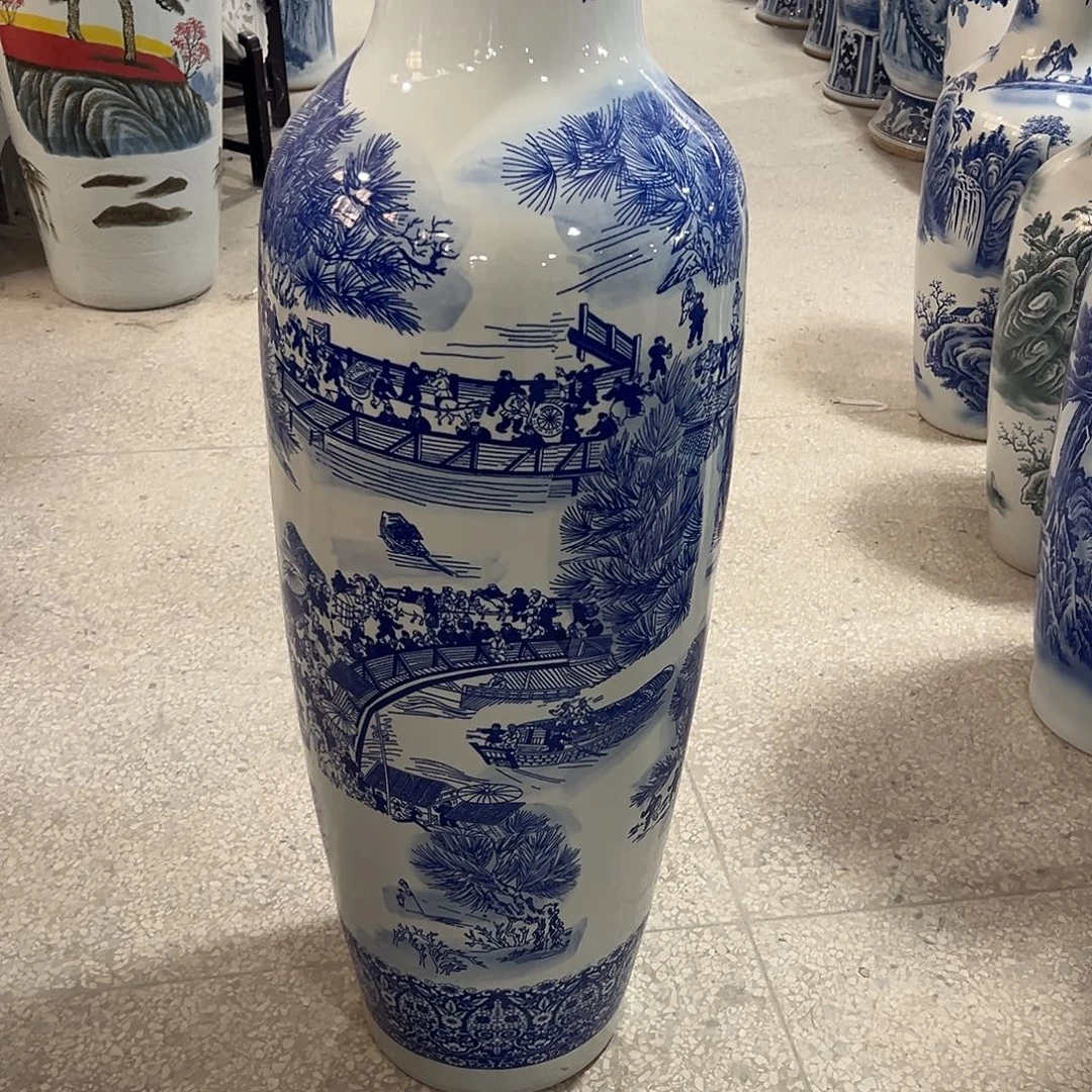 柠***@陶瓷景德镇陶瓷大花瓶一米4一个