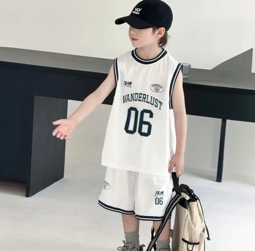 耀选专属【清爽一夏】男童速干球服套装中大童运动两件套00172