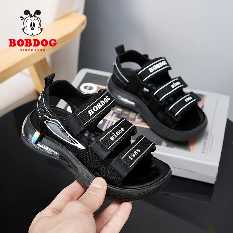 巴布豆男童凉鞋夏季新款时尚韩版高端帅气透气软底运动凉鞋子男孩