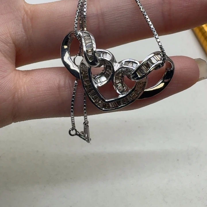 未镶嵌钻石颈饰成品