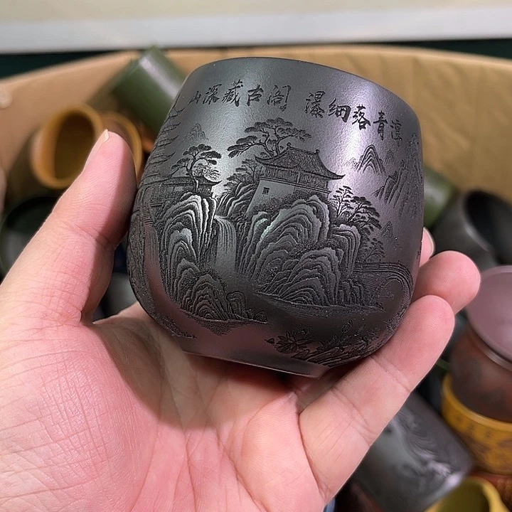 茶杯紫砂全手工紫砂主人杯