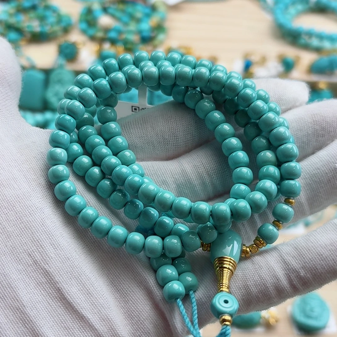 绿松石18K金镶嵌珠宝奇石6.2