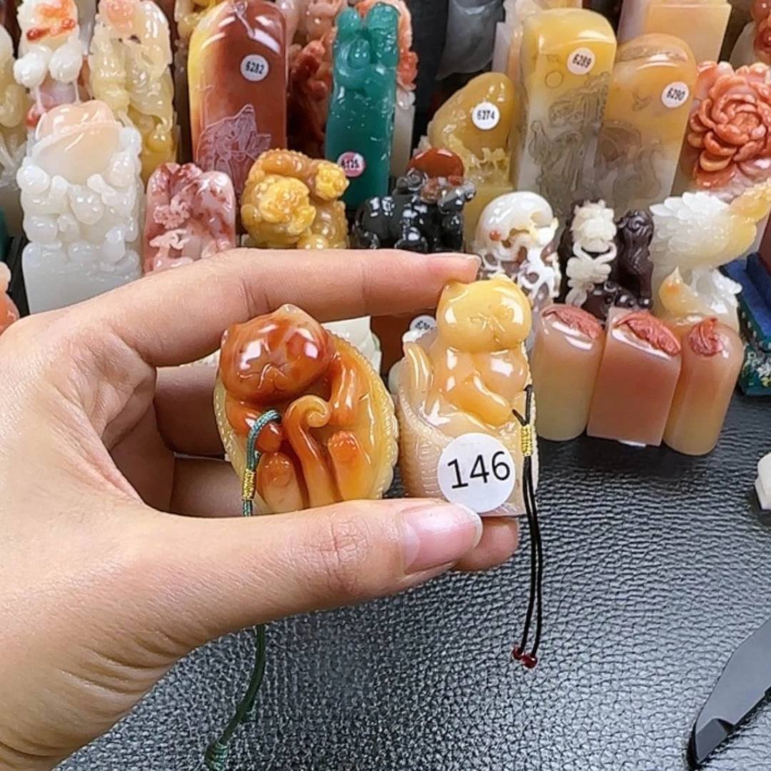 【闪购商品】寿山石印石怀***寝寿山石印章