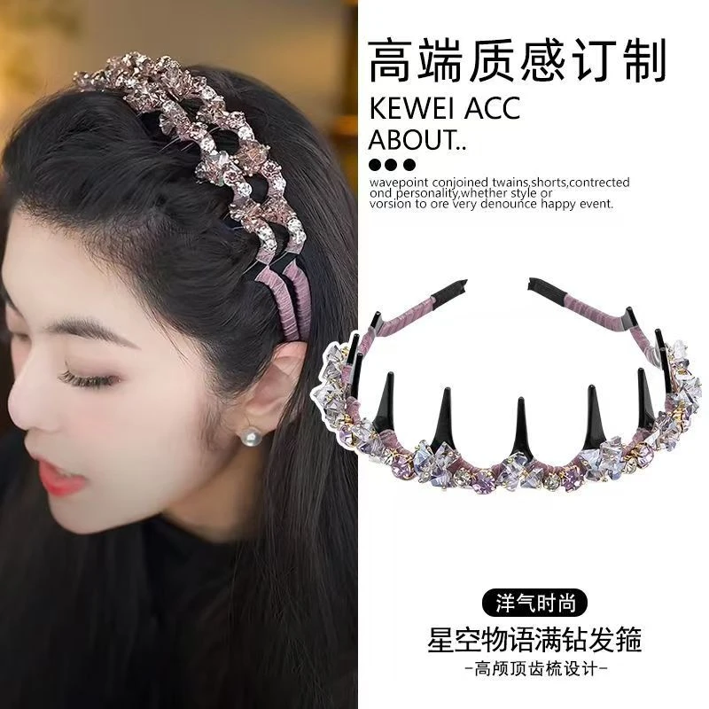 铂思亚  巴黎王妃发箍女日常外戴高颅顶波浪发卡女士高端减龄头箍