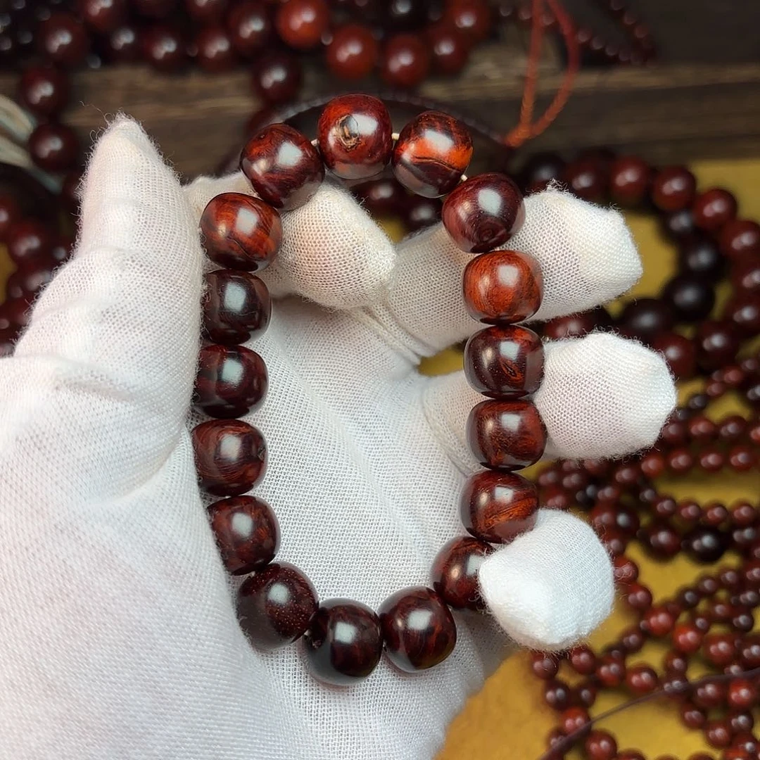 檀香紫檀（小叶紫檀）手串/手链1.2 1.3老型 微瑕 留疤 原生态