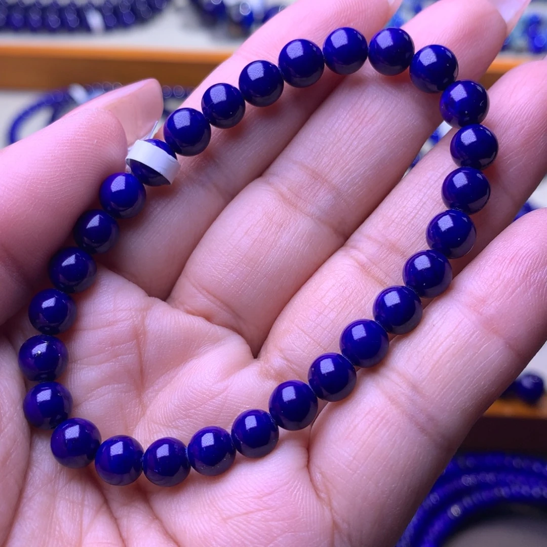 青金石未镶嵌手串6.5m