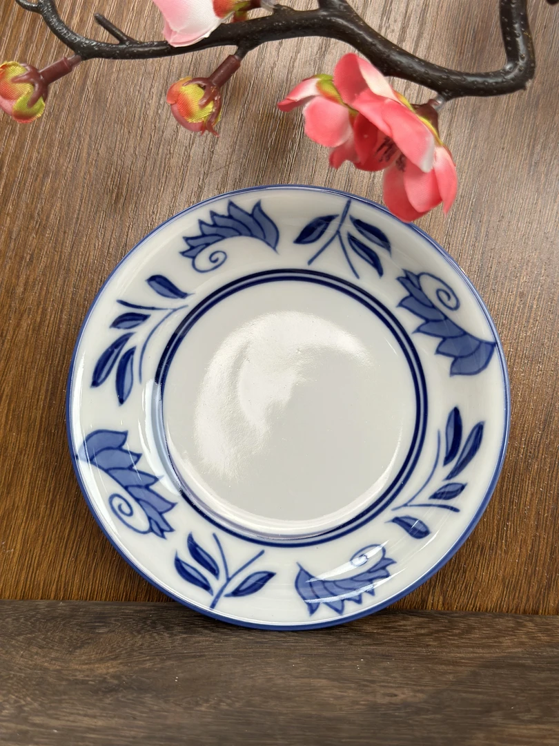 瑞兴青花菜碟骨碟点心碟陶瓷釉下彩复古家用新中式陶瓷手绘小盘