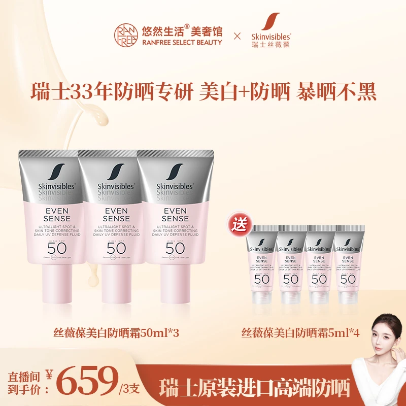 【股东会专享】瑞士Skinvisibles丝薇葆烟酰胺面部淡斑隔离防晒