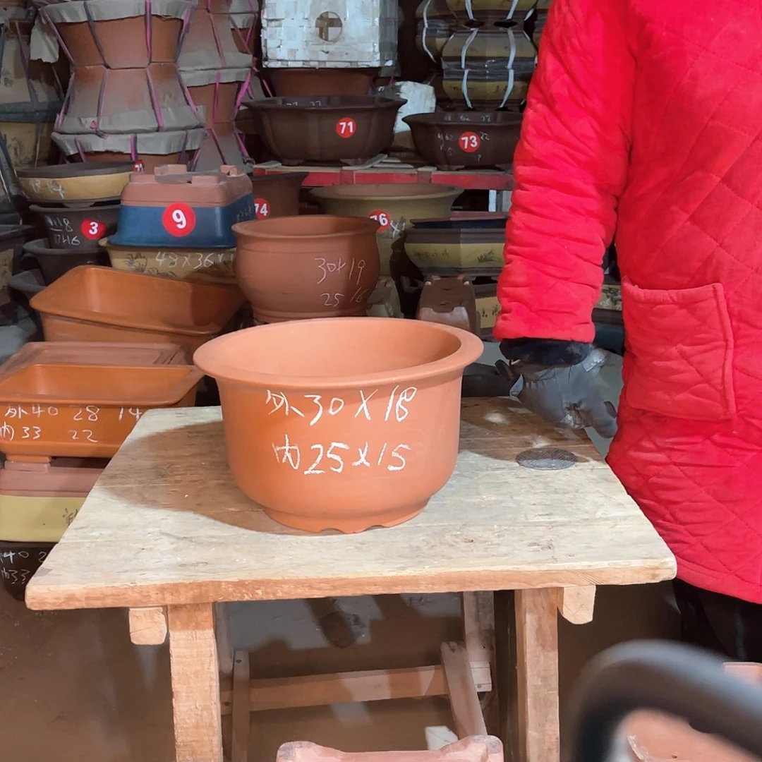 紫砂花盆金钟盆一个