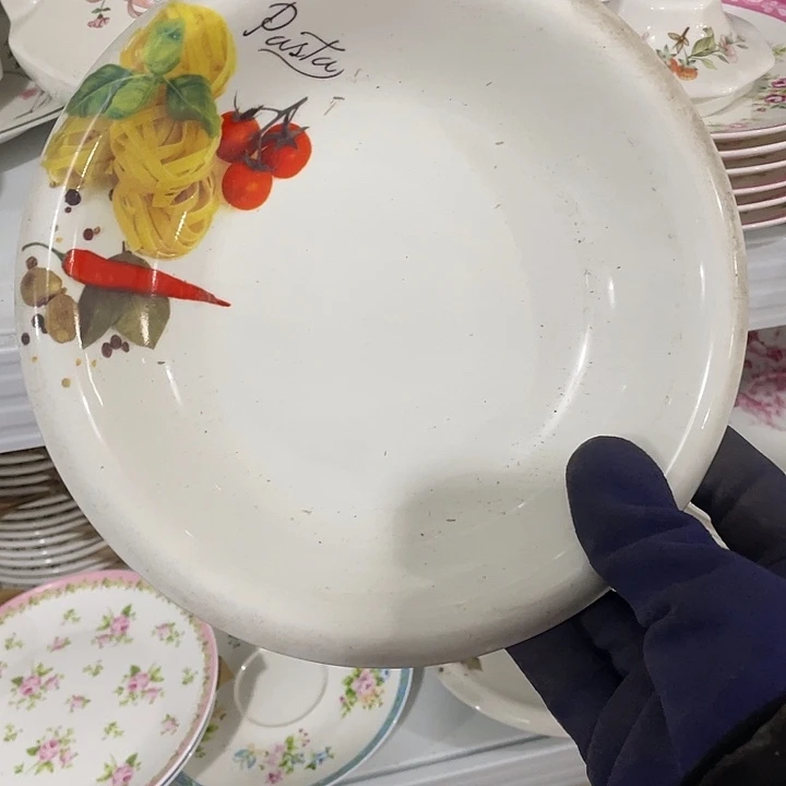 瓷片8英寸蔬菜盘一个