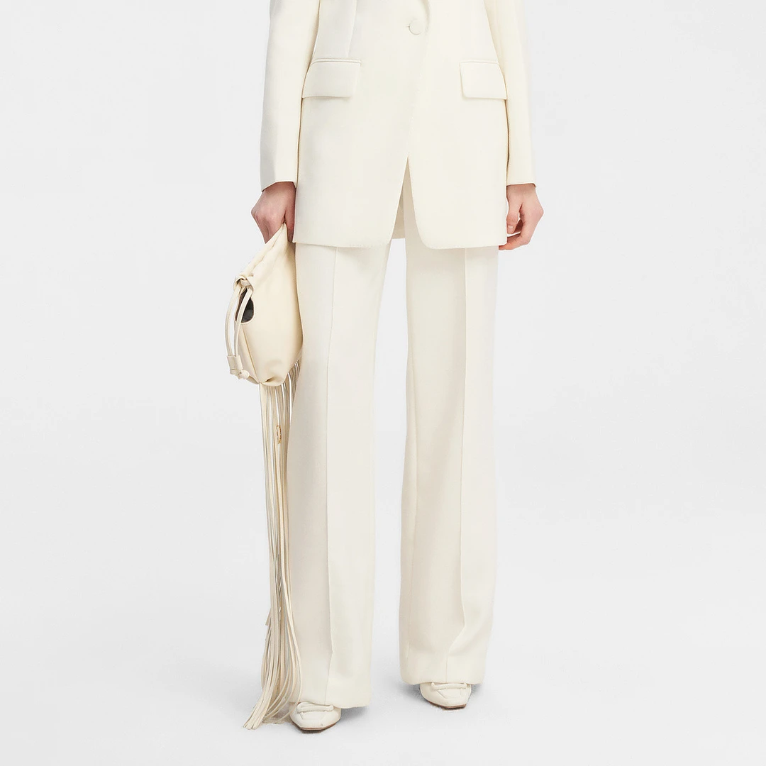 ELLASSAY/歌力思高腰直筒西裤女