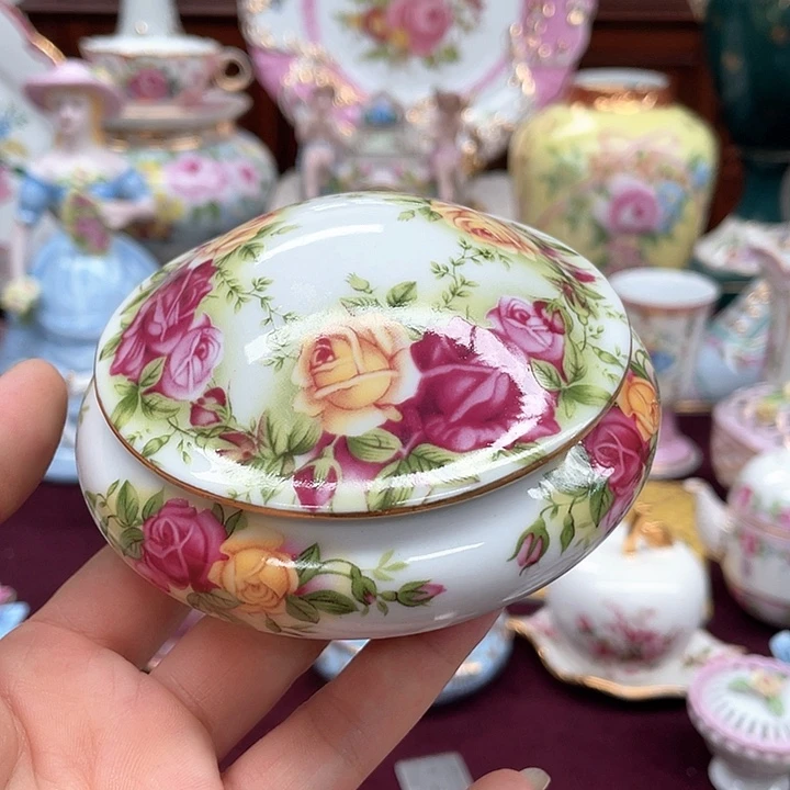 杯碟陶瓷摆件陶瓷微瑕