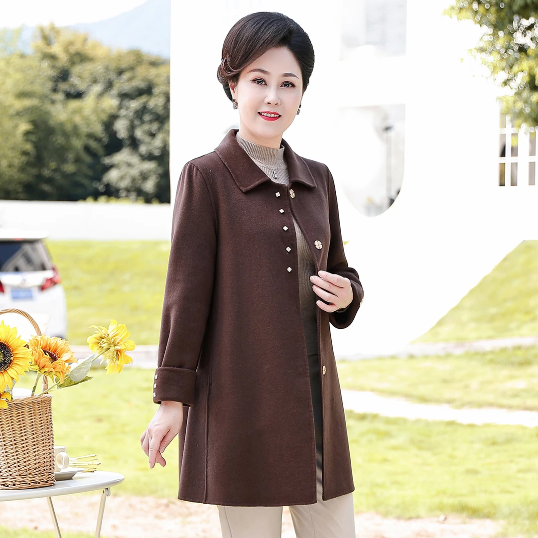 【工厂青货】指定链接编号大衣外套毛呢中老年大码冬装洋气妈妈装