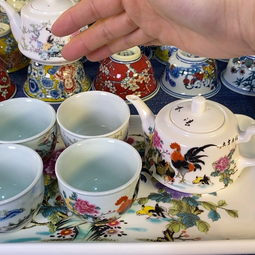 【闪购商品】景德镇陶瓷1壶4杯1盘
