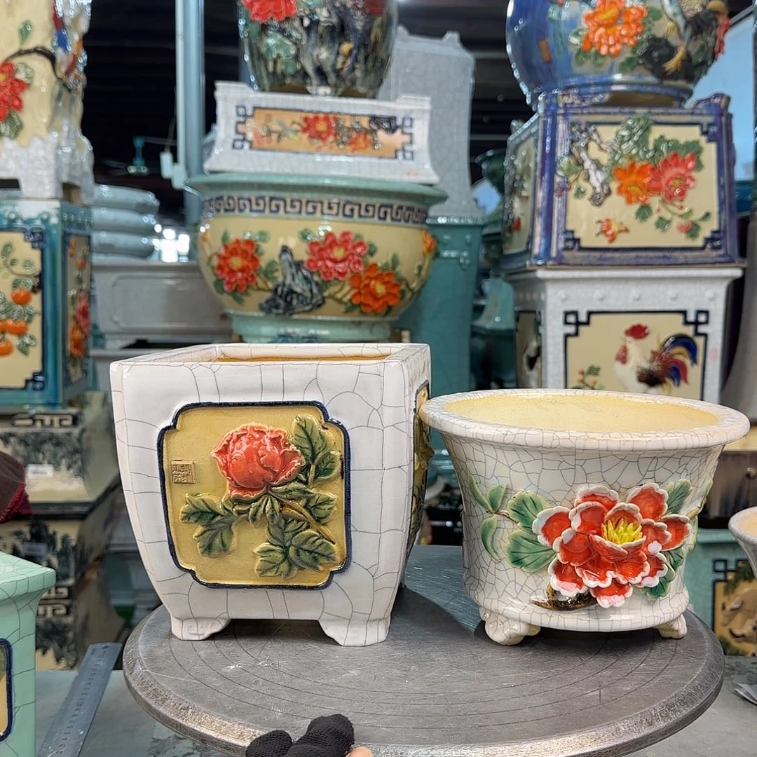 红陶用****8岭南100,000花盆